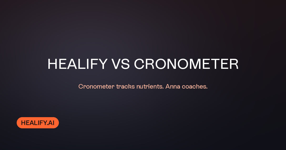 Cronometer Alternative: Healify vs Cronometer (2026)