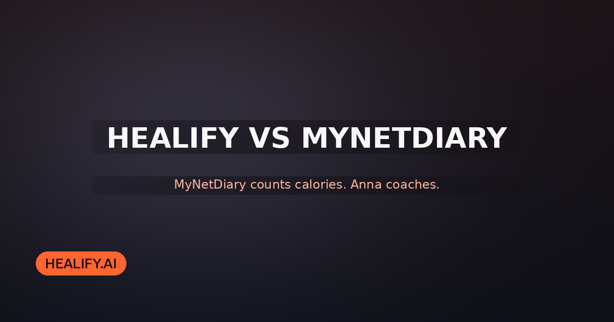 MyNetDiary Alternative: Healify vs MyNetDiary (2026)